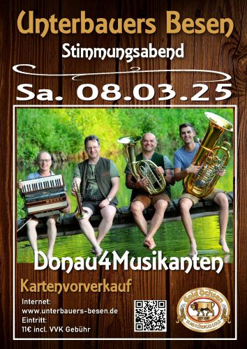 Donau 4 Musikanten in Unterbauers Besen